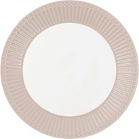 GreenGate Alice Porcelánový jídelní talíř Creamy Fudge 26,5 cm