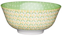 Kitchen Craft Keramická miska Geometric Green 15,7 cm