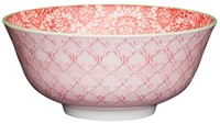 Kitchen Craft Keramická miska Red Damask 15,7 cm