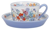 Kitchen Craft  Viscri Meadow Porcelánový šálek s podšálkem 250 ml