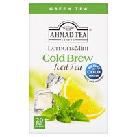 Ahmad Tea Cold Brew Iced Tea Green Lemon & Mint 3/22 20 x 2 g
