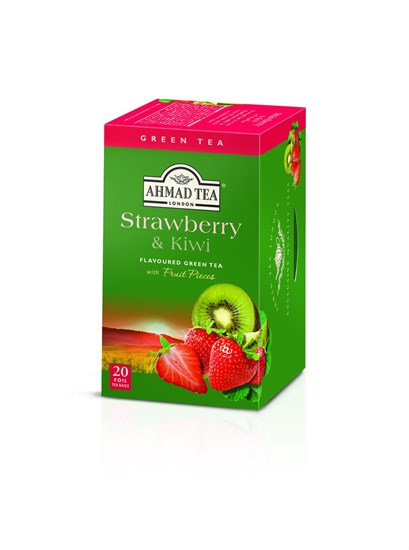 Ahmad Tea Zelený čaj Jahoda a kiwi 20 x 2 g