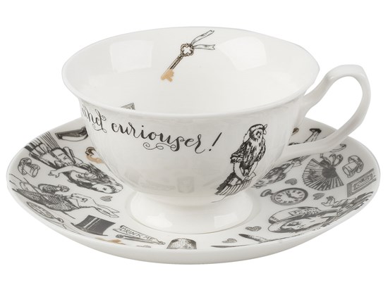 Creative Tops V&A Alice In Wonderland Porcelánový šálek s podšálkem 210 ml