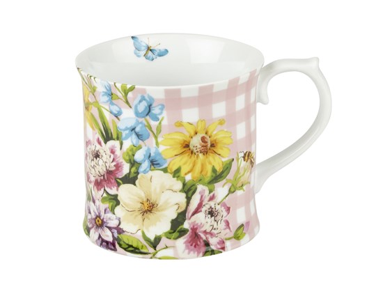 Creative Tops Katie Alice English Garden Porcelánový hrnek růžová kostka 350 ml