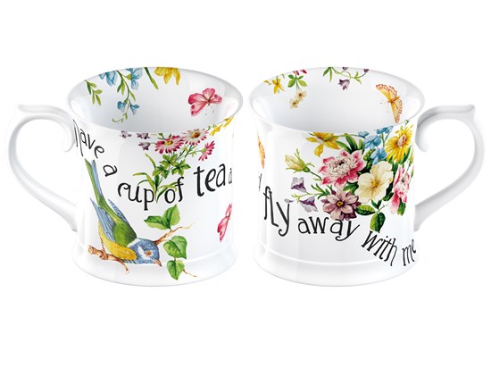 Creative Tops Katie Alice English Garden Porcelánový hrnek Fly Away 350 ml