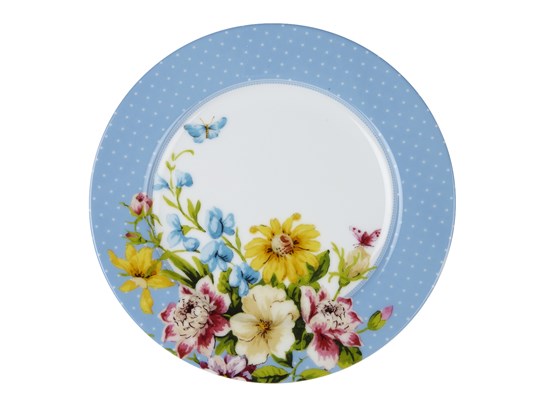 Creative Tops Katie Alice English Garden Dezertní porcelánový talíř modrý 20 cm