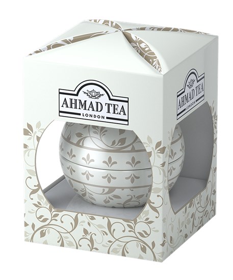 Ahmad Tea Vánoční ozdoba krémová English Tea No.1 30 g