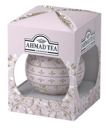 Ahmad Tea Vánoční ozdoba růžová English Breakfast 30 g