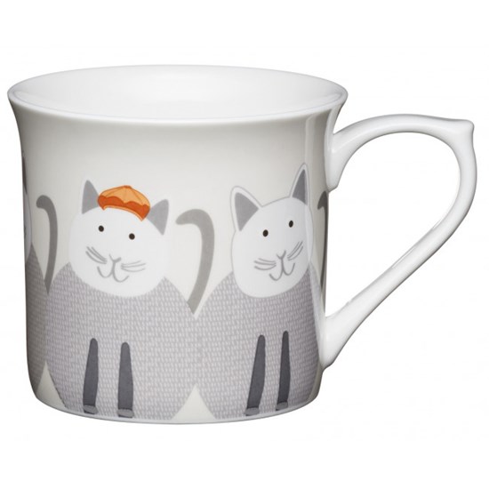 Kitchen Craft Porcelánový hrníček Cats 300 ml