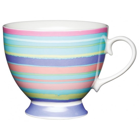 Kitchen Craft Porcelánový hrníček Bright Stripe 400 ml