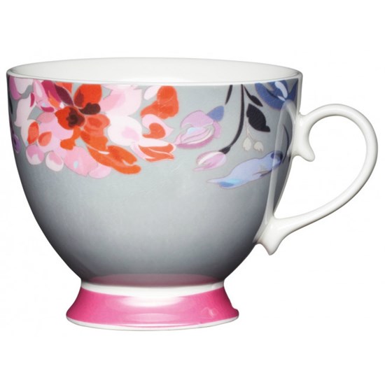 Kitchen Craft Porcelánový hrníček Floral Border 400 ml