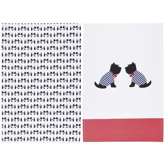 Kitchen Craft Kuchyňské utěrky Westie Dog 47 x 70 cm