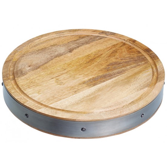 Kitchen Craft Industrial Kitchen Dřevěné kulaté prkénko 36 cm