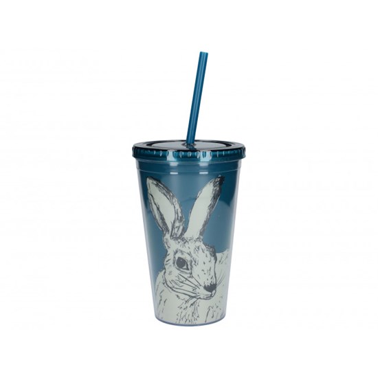 Creative Tops Into the Wild Dvouplášťový cestovní pohárek s brčkem Hare 300 ml