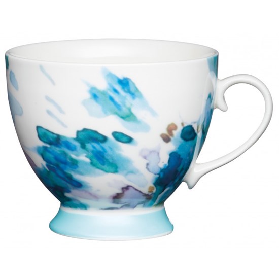 Kitchen Craft Painted Flower Porcelánový hrníček 400 ml