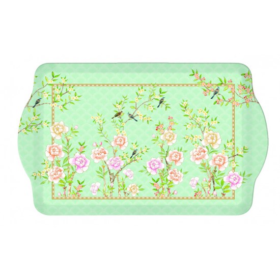 Easy Life  Palace Garden Aqua Melaminový tác střední 46 x 32 cm