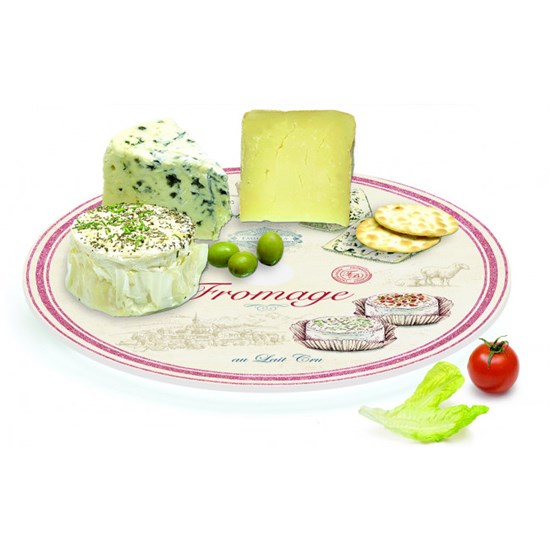 Easy Life Fromage Otočné skleněné prkénko na sýry 32 cm