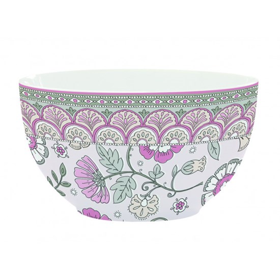 Easy Life Porcelánová miska Kalamkari růžová 12  cm