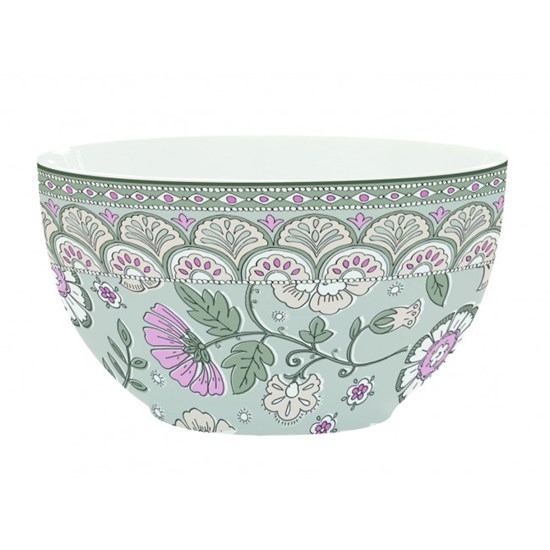 Easy Life Porcelánová miska Kalamkari Sage zelená 12 cm