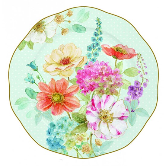 Easy Life Cottage Flower Porcelánový dezertní talíř 20 cm