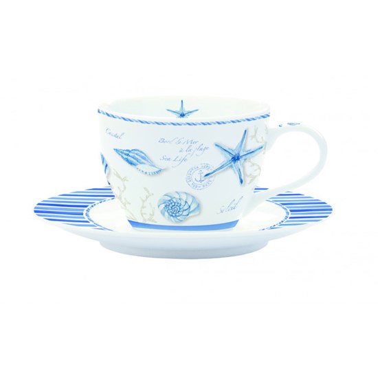 Easy Life Art de la table Mistral Porcelánový šálek s podšálkem 240 ml