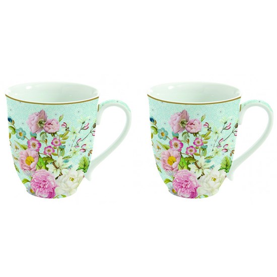 Easy Life Spring Festival Sada porcelánových hrnků 2 x 300 ml