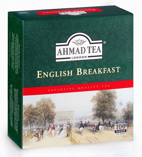 Ahmad Tea English Breakfast se šňůrkou 100 x 2 g