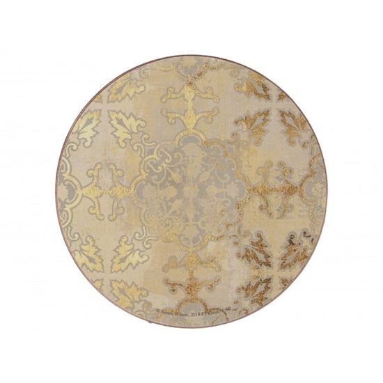 Creative Tops Gold Impressions Korkové prostírání kulaté 10,5 cm
