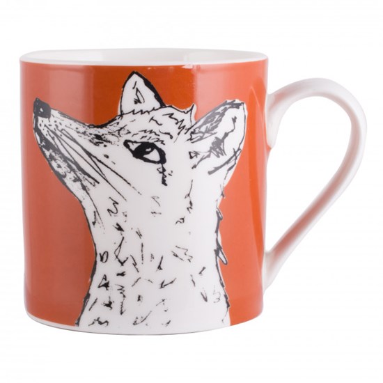 Creative Tops Into the Wild Porcelánový hrnek s liškou oranžový 300 ml