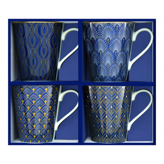 Easy Life Cups & Mugs Coffee Mania Porcelánové hrnky na kávu Art Deco 4 ks