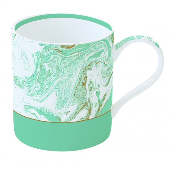 Easy Life Cups & Mugs Malachite Porcelánový hrnek Light Blue 350 ml