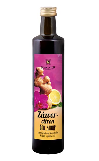 Sonnentor Zázvor - citron sirup bio 500 ml