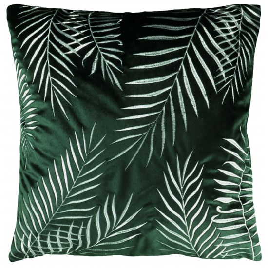 Unique Living Dekorační polštář Botanic tmavě zelený 45 x 45 cm