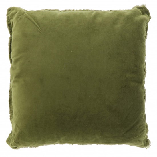 Unique Living Hladký polštář Feline avokádově zelený 45 x 45 cm