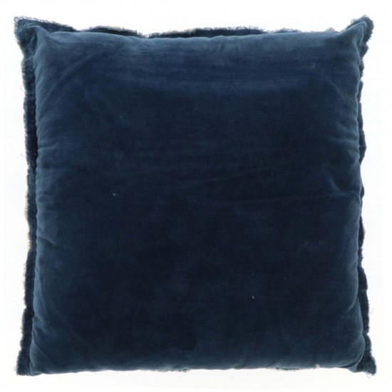 Unique Living Hladký polštář Feline tmavě modrý 45 x 45 cm