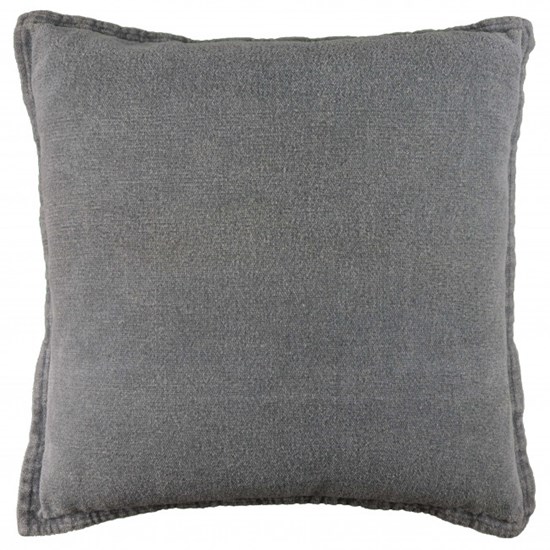 Unique Living Hladký polštář Sanso tmavě šedý 45 x 45 cm