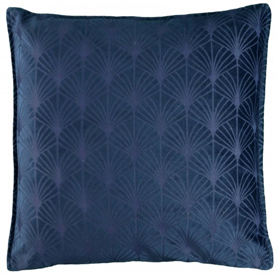 Unique Living Luxusní polštář Danilo tmavě modrý 45 x 45 cm
