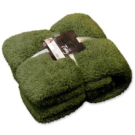 Unique Living Heboučká deka Teddy avokádová zelená 150 x 200 cm
