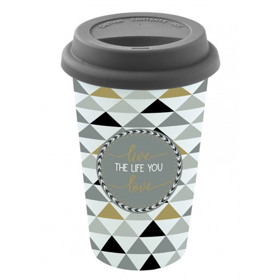 Easy Life Coffee Mania Live The Life You Love Cestovní hrnek 350 ml