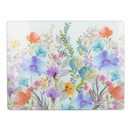 Creative Tops Meadow Floral Skleněné prkénko 40 x 30 cm