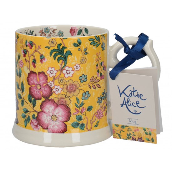 Creative Tops Katie Alice Eastern Flora Porcelánový hrnek žlutý 350 ml