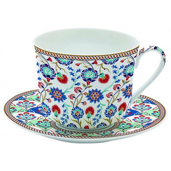 Creative Tops Iznik Porcelánový šálek s podšálkem 400 ml