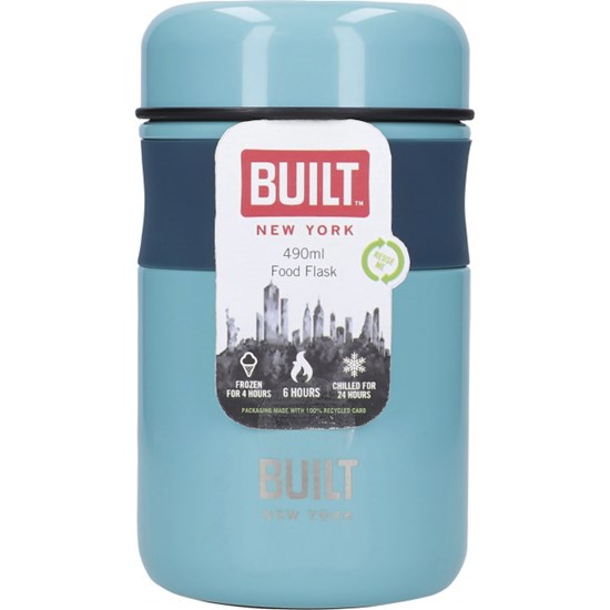 Kitchen Craft Built Dvouplášťová láhev světle modrá 490 ml