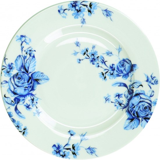 Kitchen Craft Mikasa Hampton Porcelánový dezertní talíř modré květy 19 cm