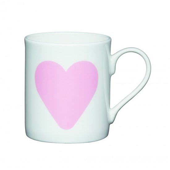 Kitchen Craft Porcelánový hrníček Big Pink Heart 250 ml