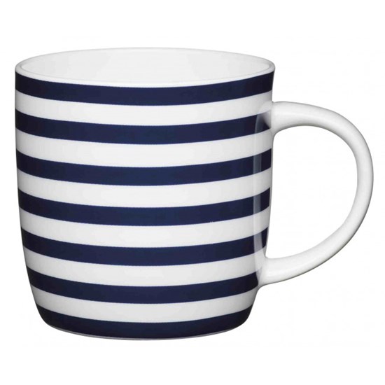 Kitchen Craft Porcelánový hrníček Nautical Stripe 425 ml
