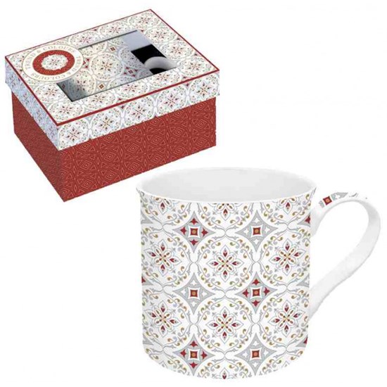 Easy Life Red Baroque Porcelánový hrnek 300 ml