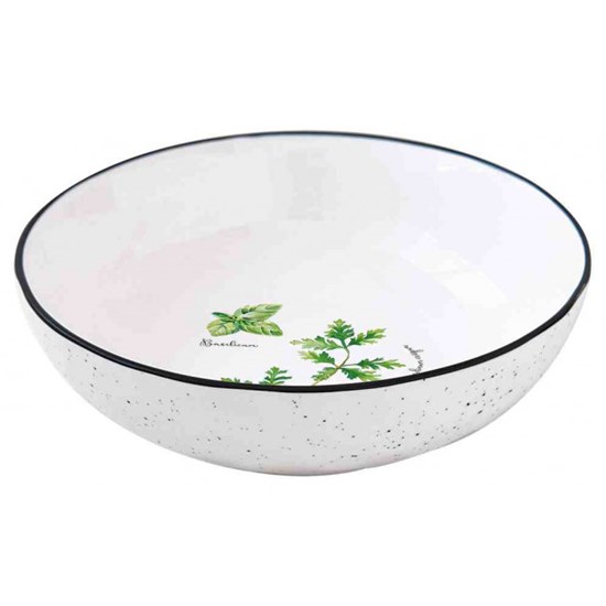 Easy Life Herbarium Porcelánový polévkový talíř 18 cm