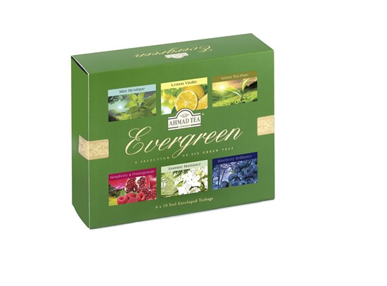 Ahmad Tea Evergreen Dárkové balení čajů 60 ks