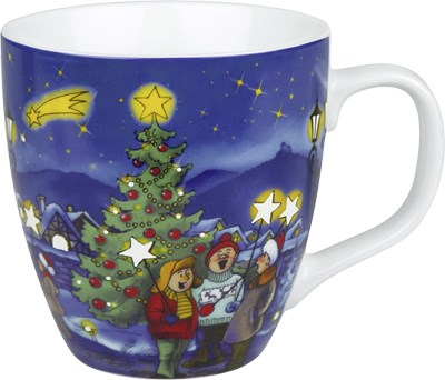 Könitz Porcelánový hrnek Carol Singers s fosforeskujícími hvězdičkami 430 ml